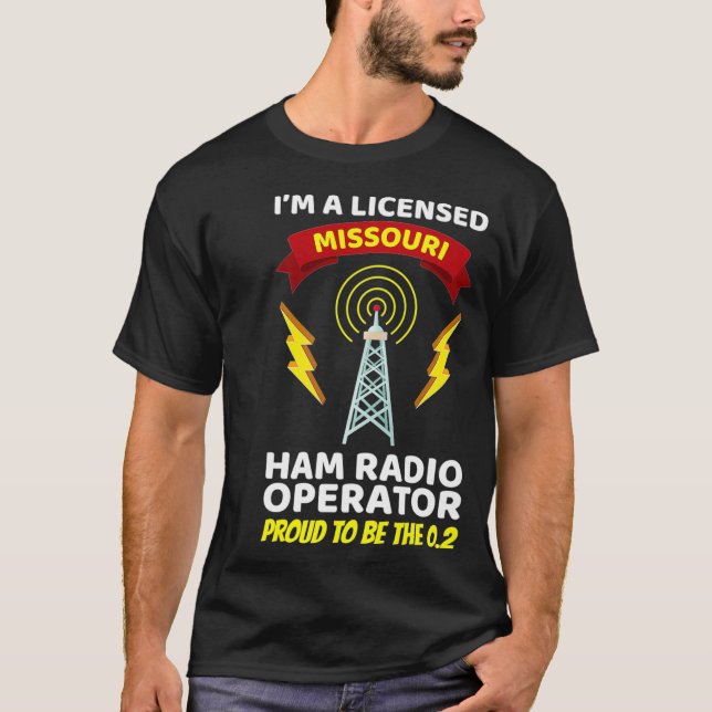 T-shirt Radio amateur Opérateur Funny Ham Radio Missouri (Devant)
