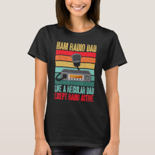 T-shirt Radio amateur Radio ham Papa Radio actif