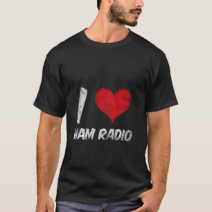 T-shirt Radio De Jambon Rétro Et Radio Amateur Design Vint
