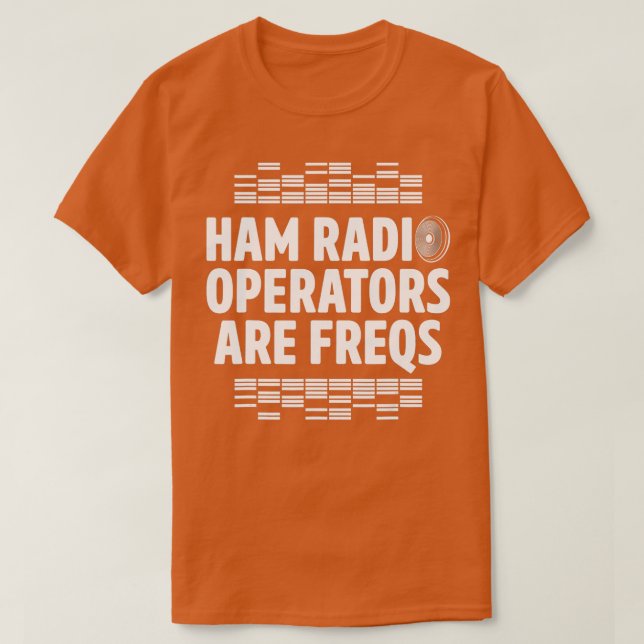 T-shirt Radio Ham Opérateur Freqs Radio Amateur Homebrew (Design devant)