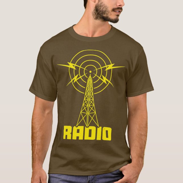 T-shirt Radio Ham Radio Amateurs et Shortwave (Devant)