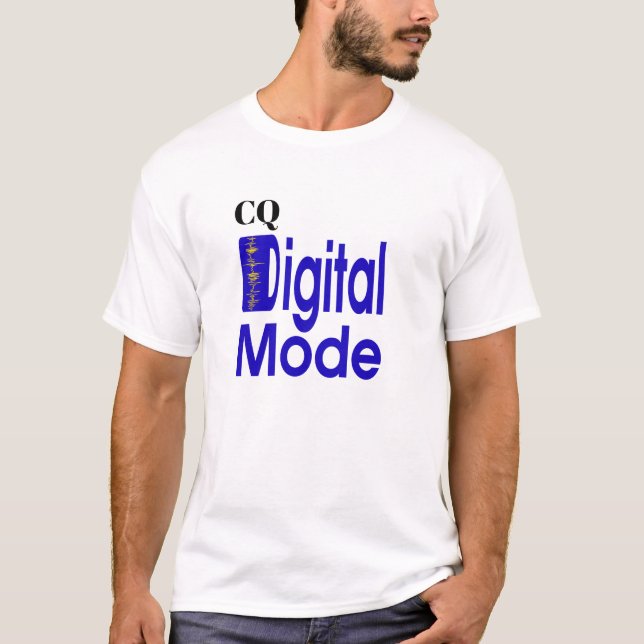 T-shirt radio jambon mode numérique (Devant)