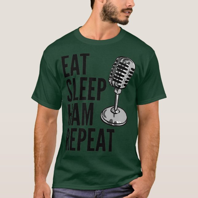 T-shirt Radio jambon - Répéter le jambon du sommeil (Devant)