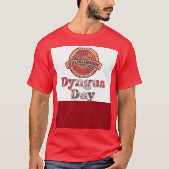 T-shirt radio polka pour hommes Dyngus Day (Devant)