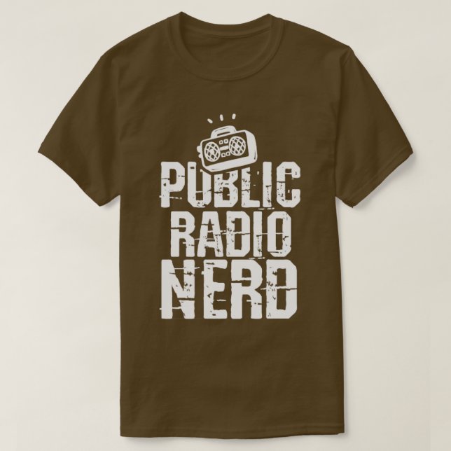 T-shirt Radio publique Ham Radio Nerd (Design devant)