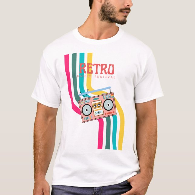 T-shirt Radio Retro (Devant)