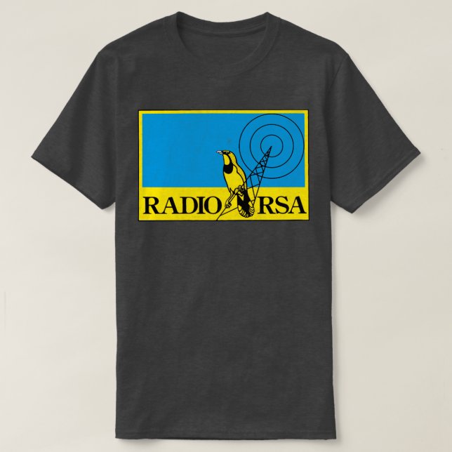 T-shirt Radio RSA Defunct Radio 1980s (Design devant)
