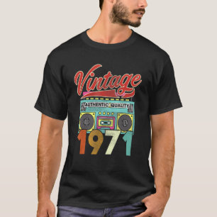 T-shirt Radio Vintage Authentic Quality 1971 51e Anniversa