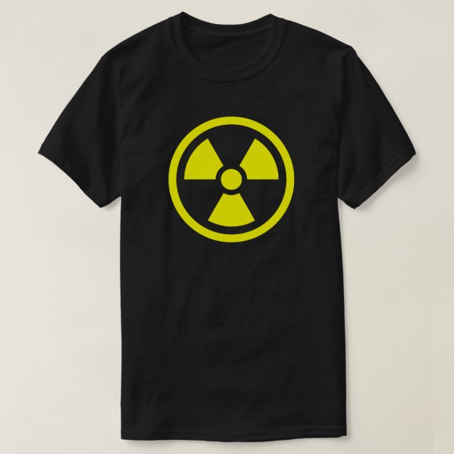 T-shirt RADIOACTIVE cool science geek nerd tee (Design devant)
