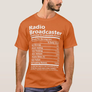 T-shirt Radiodiffuseur Nutritionnel Et Undeni