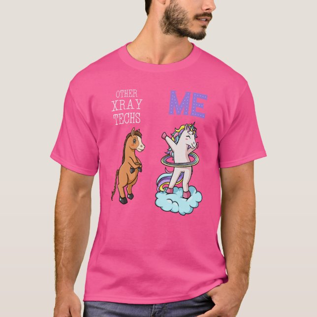 T-shirt Radiographe Unicorn Technologue Radiographe X (Devant)