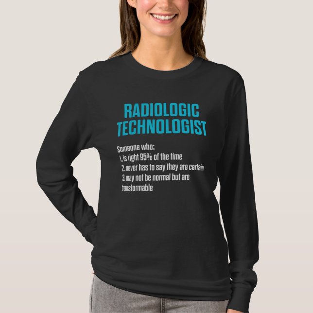T-shirt Radiologic Technologist Rad Tech Work Radiology (Devant)