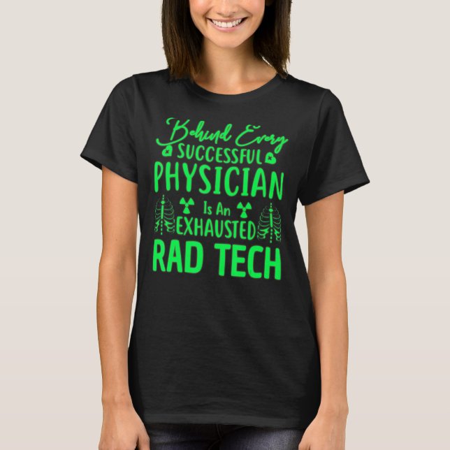T-shirt radiologie dire x ray technologue rad tech blagues (Devant)