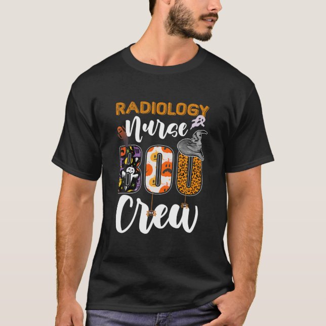 T-shirt Radiologie infirmière Boo Crew Funny RN Halloween  (Devant)