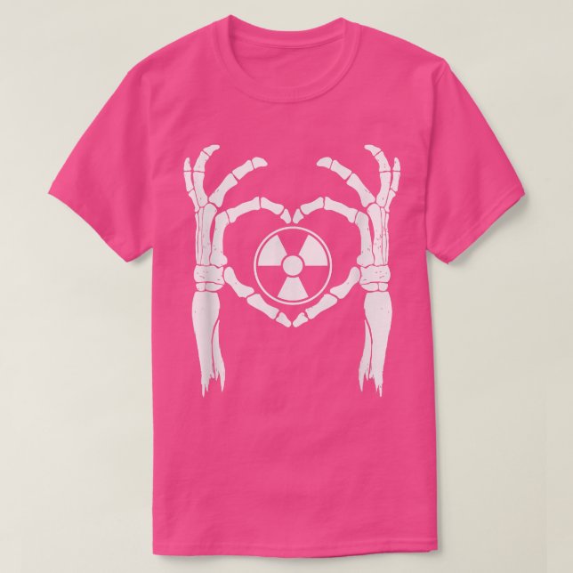 T-shirt RADIOLOGIE RAD TECH SKELETON LOVE, RT Rad Tech Ent (Design devant)