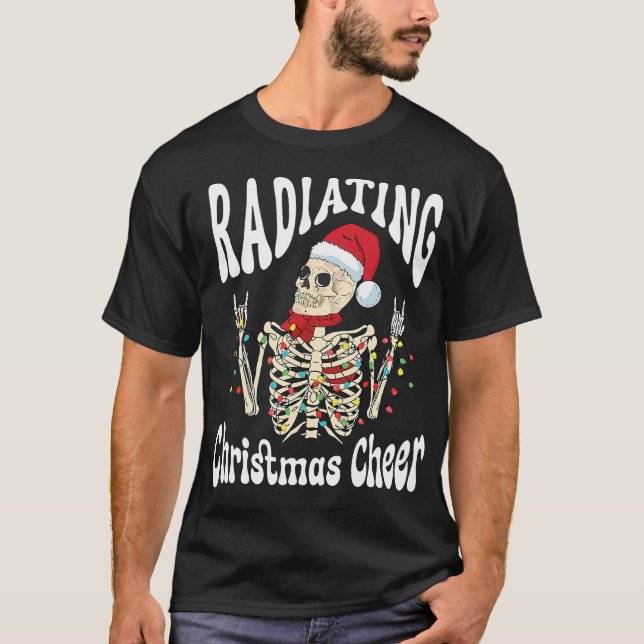 T-shirt Radiologie Radiologie Noël Cheer X-Ray Rad Tech (Devant)