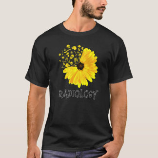 T-shirt Radiologie Radiologie Tournesol Tech Radiologue X 