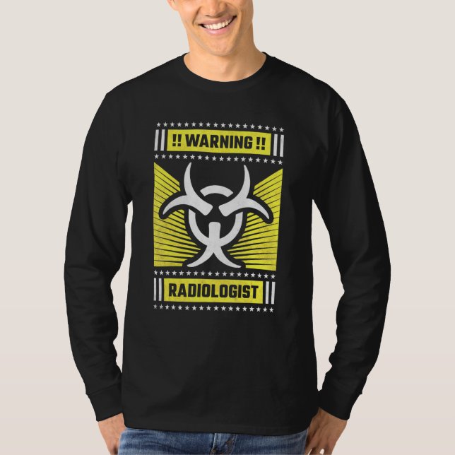T-shirt Radiologiste avertisseur (Devant)