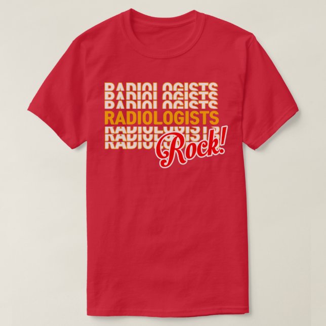 T-shirt radiologiste roche (Design devant)