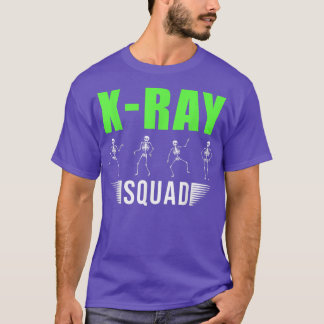 T-shirt Radiologue Xray Skeletons Funny Radiologue Squad