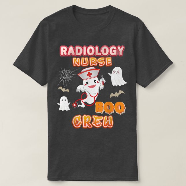 T-shirt Radiology Nurse Boo Crew Halloween Ghost Witch Pum (Design devant)