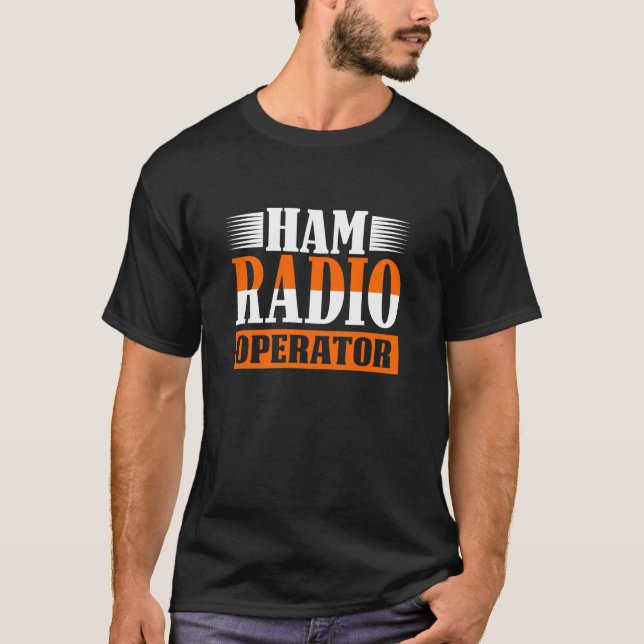 T-shirt Radioopérateur de jambon amateur (Devant)