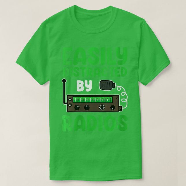 T-shirt Radioopératrice de jambon pour femmes Radio amateu (Design devant)