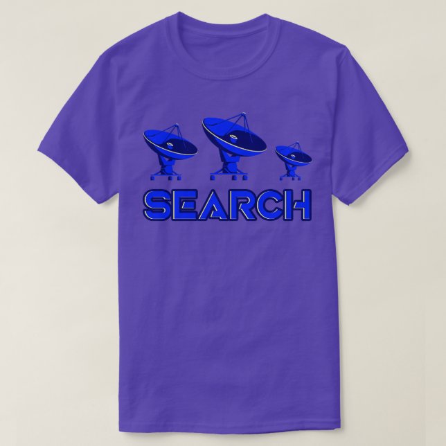 T-shirt Radiotélescopes Recherche Vie extra-terrestre (Design devant)