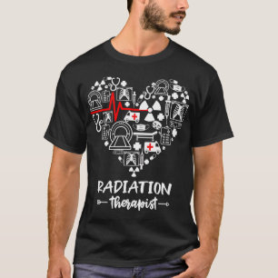 T-shirt Radiothérapeute Coeur drôle Radiothérapie
