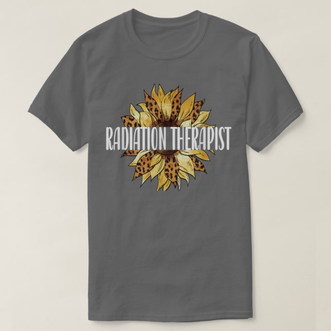 T-shirt Radiothérapeute Tournesol Radiothérapie (Design devant)