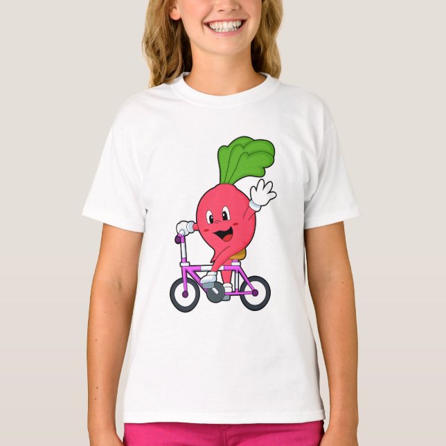 T-shirt Radish avec vélo (Devant)
