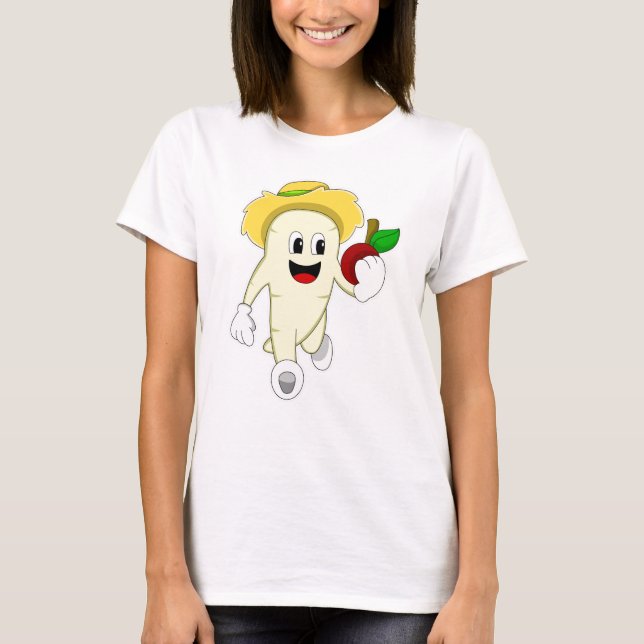 T-shirt Radish comme fermier avec des fruits (Devant)