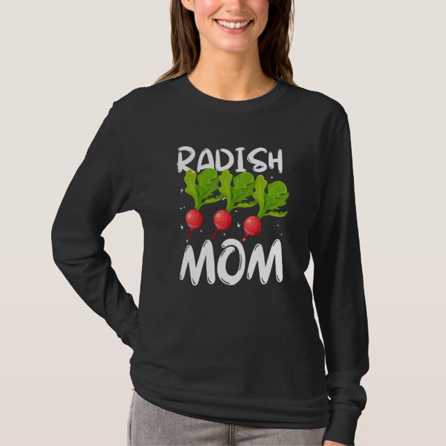 T-shirt Radish Mom Vegetable Mothers' Day Gardener  2 (Devant)