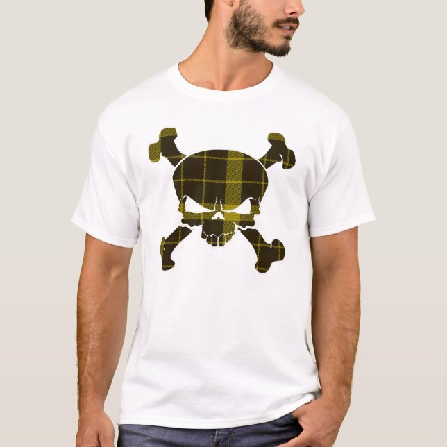 T-shirt Raeburn Tartan Crâne Pas de bannière (Devant)