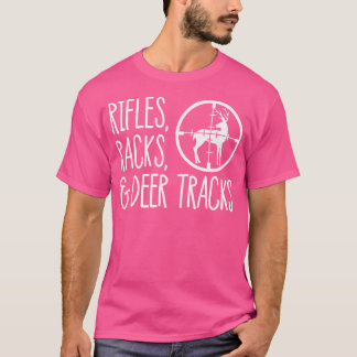 T-shirt Rafles de fusils Pistes de cerfs Chasse