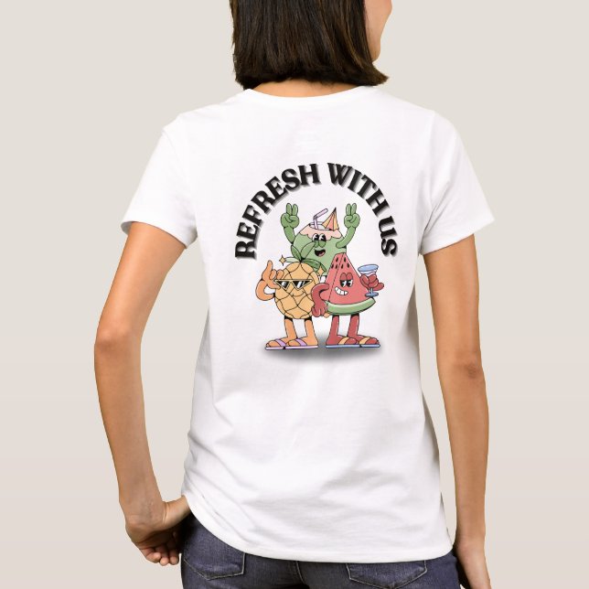 T-shirt Rafraîchissez-vous avec nous (Dos)