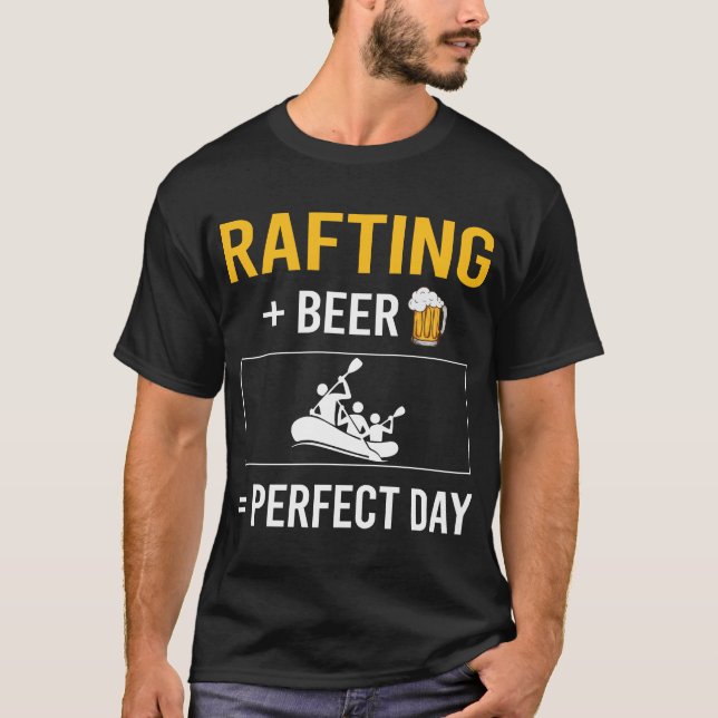 T-shirt Rafting de la journée de la bière (Devant)