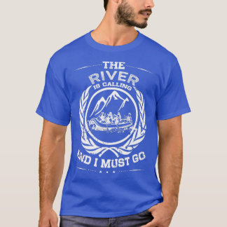 T-shirt Rafting d'eau vive Distressed River Raft
