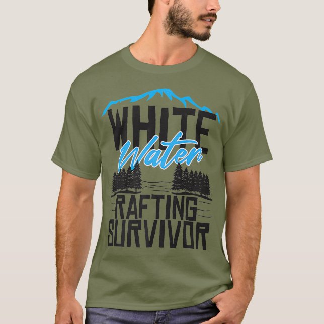T-shirt Rafting eau vive Survivor drôle Première fois (Devant)
