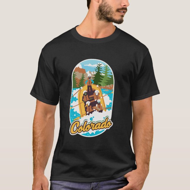 T-shirt Rafting en eau vive du Colorado (Devant)