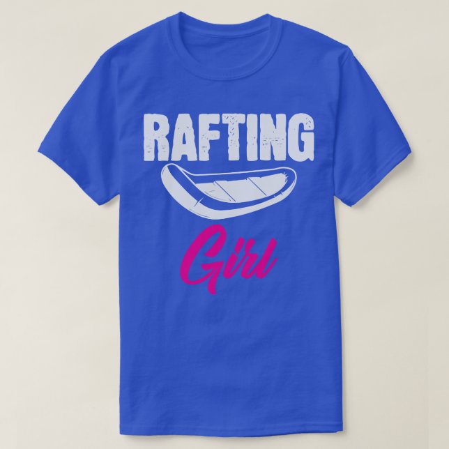 T-shirt Rafting Girl Rafter Raft Bateau d'eau vive (Design devant)