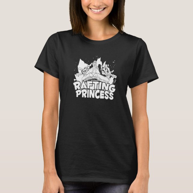 T-shirt Rafting Princess Water Sport River Rafting (Devant)