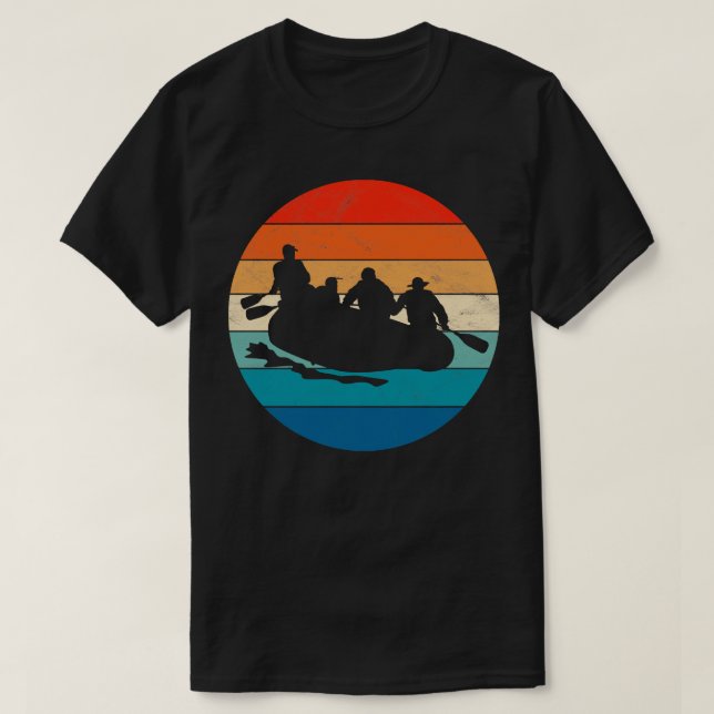 T-shirt Rafting rétro vintage (Design devant)