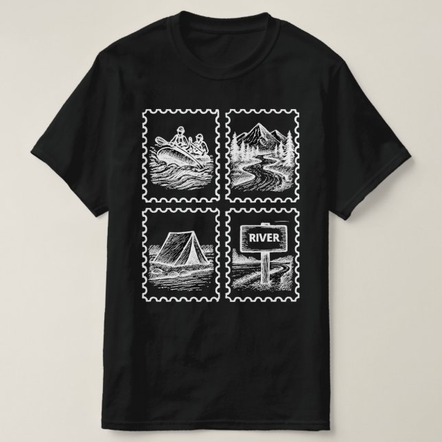 T-shirt Rafting River Life (Design devant)