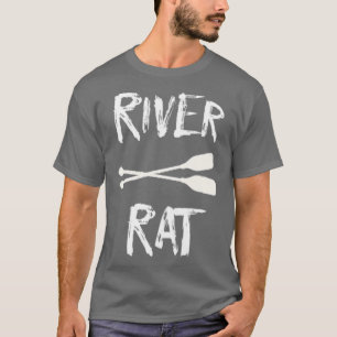 T-shirt Rafting River Rat Camping Kayaking Canoë