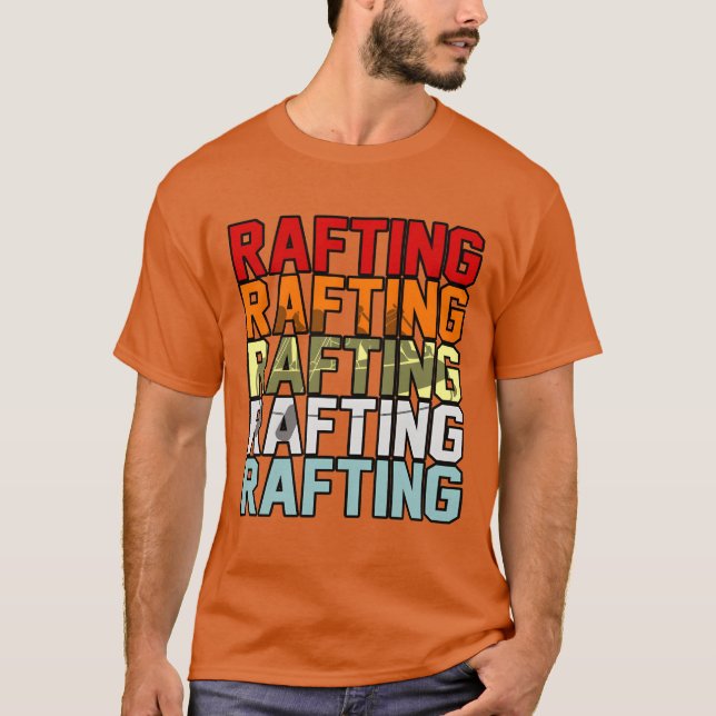 T-shirt Rafting Sport vintage (Devant)