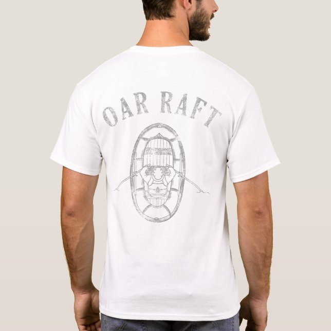 T-shirt Rafting vintage à radeaux à vapeur (Dos)