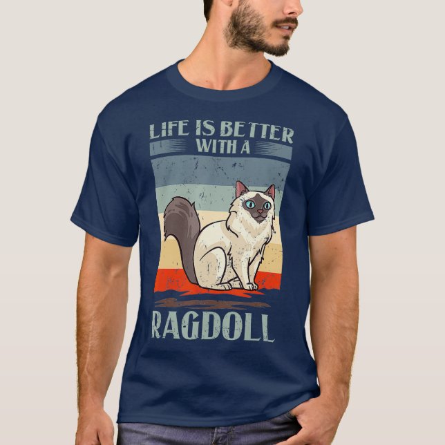 T-shirt Ragdoll Cat (Devant)