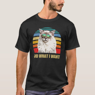 T-shirt Ragdoll-Cat-I-Do Ce que je veux Amoureux des chats