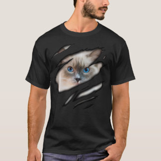 T-shirt Ragdoll Cat in me design, Cadesign, Purebred Cat 